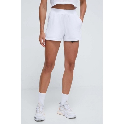 Calvin Klein Tréninkové šortky Performance hladké medium waist 00GWS4S826 bílá