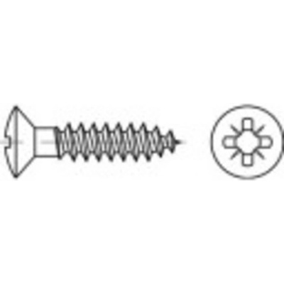 TOOLCRAFT TO-5454993 skrutky do drevotriesky 3.5 mm 16 mm krížová dražka Pozidriv 88095 mosaz 1000 ks