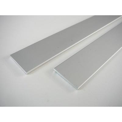 LED profil plochý ELOX 15x2 a 25x2 mm - 25 plochý -1m ELOX 25x2mm TL-09505