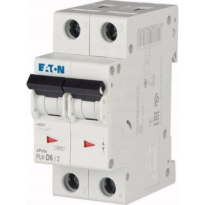 Eaton 2P D 6A 6kA AC PL6-D6/2 286576