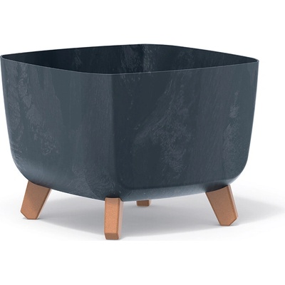 PROSPERPLAST Kvetináč GRACIA SQUARE BETON EFFECT 29cm antracit