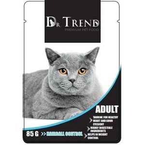 DR TREND Hairball Control - Пауч за котки срещу космени топки 85 г