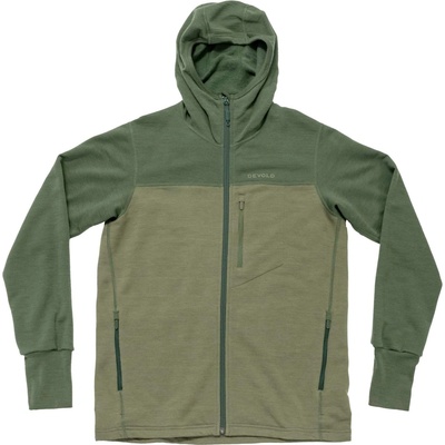 Devold Explorer Merino Hooded Jkt Man zelená