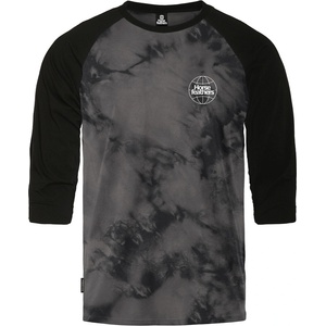 Horsefeathers Тениска Global Raglan - black/tie dye Horsefeathers | Siv | МЪЖЕ | L