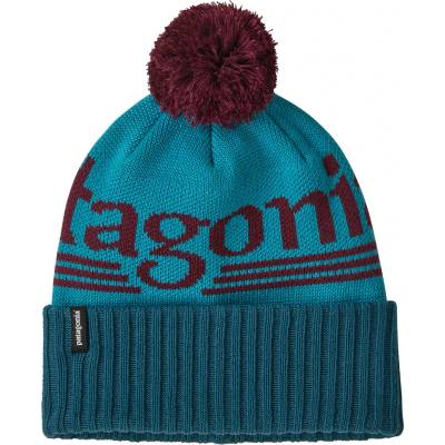 Patagonia Зимна шапка (beanie) Patagonia Powder Town Beanie - Hut Tripper Logo: Mako Blue - размер One Size (204-2004-4011)