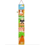 Bigjigs Toys - Дървен метър за стена - Животните от фермата