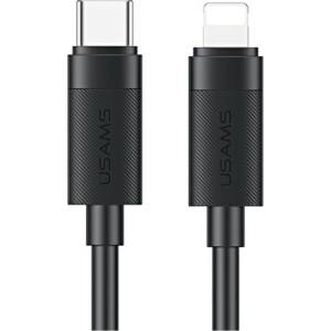 USAMS Кабел USAMS U94 30W Lightning 1m, черен (Usa001727)