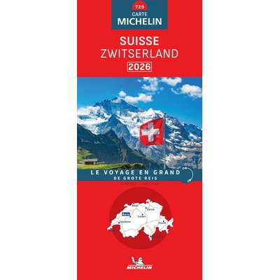 Michelin mapa Switzerland (Švýcarsko) 1:400 t.