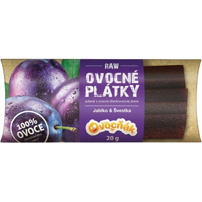Ovocňák ovocné plátky jablko Slivka 20 g