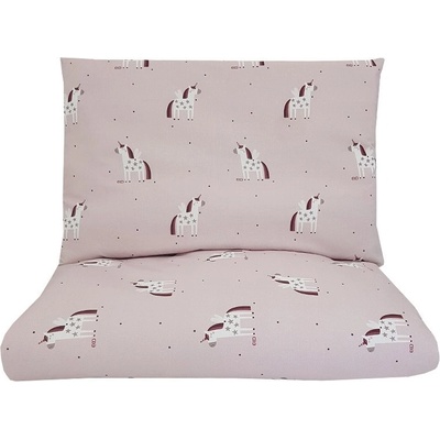 Eko povlečení Unicorn růžové 90 x 120 40 x 60 cm
