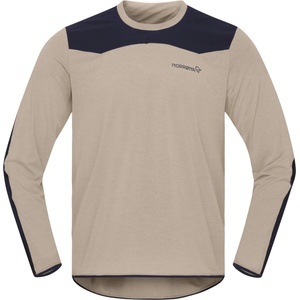Norrøna Мъжка фланелка с дълъг ръкав за колоездене Norrøna Skibotn Equaliser Tech Long Sleeve Cycling jersey - Winter Twig / Caviar Black (056-3182-0313)