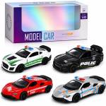 Метална количка Model Car 1: 32, полицейски и пожарникарски модели 324-411