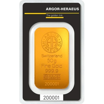 Argor-Heraeus zlatý slitek 50 g