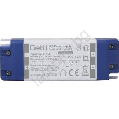 Импулсно захранване за led ленти 18w/12v ip20 (ti0183)