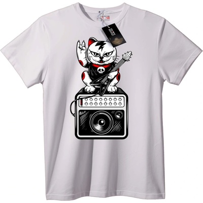 NOONEBRAND Тениска Рок котарак - XL, Black