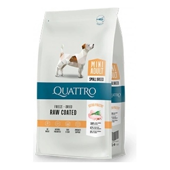 Quatro Mini Adult - Пълноценна храна за израснали кучета от дребни породи с екстра птиче месо, 1.5 кг