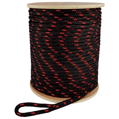 Runpotec 20618 Ťahacie lano z polyesteru, Ø 12 mm, dĺžka 350 m, na káblovom bubne