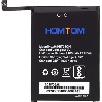 Image 1 of HOMTOM BT03CN Оригинална Батерия 3300mAh за Homtom H5