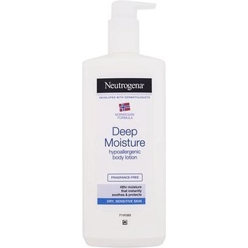 Neutrogena Sensitive hĺbkovo hydratačné telové mlieko pre suchú a citlivú pokožku 400 ml