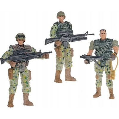 Mission Control vojak 10 cm so zbraňou 3 ks v krabičke