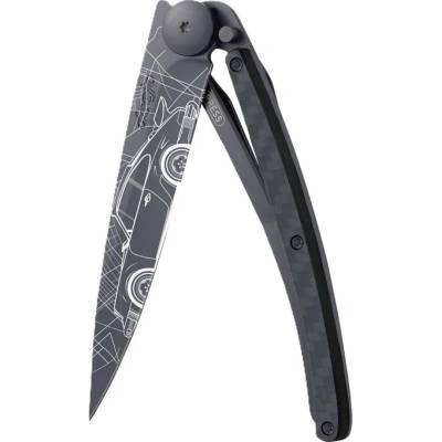 Deejo 1GC108 Tattoo BLACK CARBON Ultraľahký so rúčkou z karbónu a tetovaním