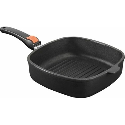 SKK Titanová čtvercová grilovací pánev 26x26/8 cm indukční odnímatelná