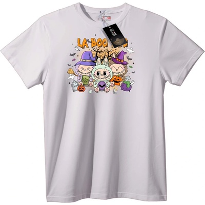 NOONEBRAND Тениска Halloween LA BOO - M, Black