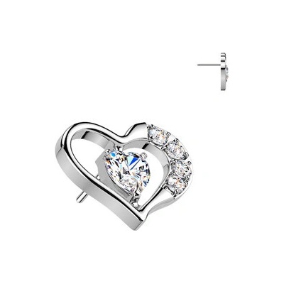 Šperky4U Ozdobná část k PUSH IN piercingu TITAN TIT1697
