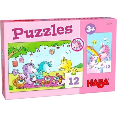 Haba 2 v 1 Jednorožci v obláčcích 12 dílků