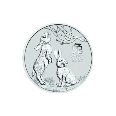 Lunar Strieborná minca Series III Year of the Rabbit 1/2 Oz
