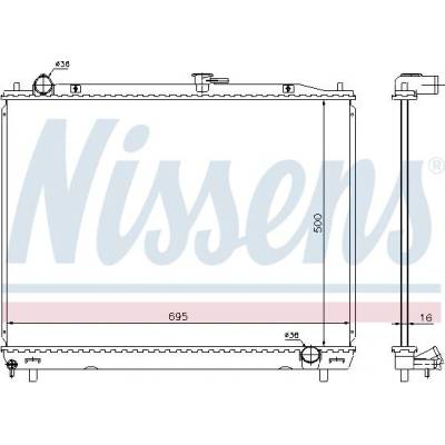 Chladič motoru NISSENS 628962