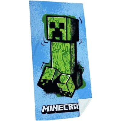 CurePink Osuška Minecraft Creeper 70 x 140 cm