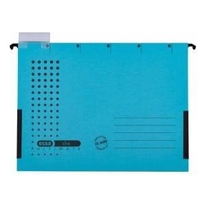 Elba Suspension briefcase A4 Chic with plated bacons, blue (EB1017)