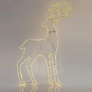Eurolamp sa СВЕТЕЩА ДЕКОРАЦИЯ ЕЛЕН, 12М, НЕОН LED ВЪЖЕ, WW, 180x104cm, IP44 9858
