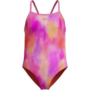 Speedo Цял бански girls print thinstrap 1pc