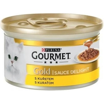 Gourmet Gold cat Sauce Delight s kuřetem v omáčce 85 g