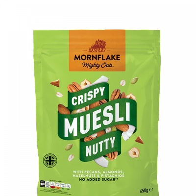 Mornflake Crispy Muesli Notoriously Nutty 650g