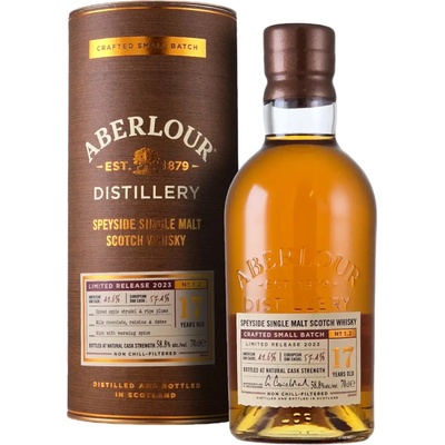 Aberlour 17y Small Batch 2023 Limited Release 58,8% 0,7 l (tuba)