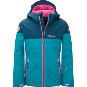 TROLLKIDS Детско ски яке Trollkids Girl's Hallingdal Jacket Winter jacket - Dark Turquoise / Madeira Blue / Light Magenta - размер 164 (EU) (703-2533-0719)