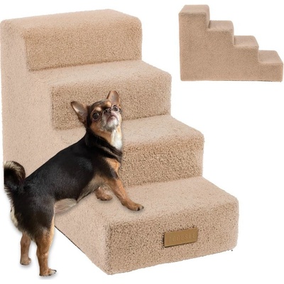 Dogeste Schůdky pro psy/kočky 4stupňové BARANEK tmavě béžový