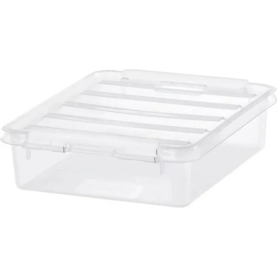 SmartStore Úložný box s bielymi klipmi Classic 1 l