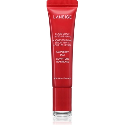 LANEIGE Glaze Craze Tinted Lip Serum тониращ балсам за устни цвят Raspberry Jam 12 гр