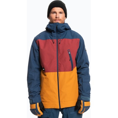 Quiksilver Мъжко яке за сноуборд Quiksilver Sycamore в тъмносиньо и червено EQYTJ03335