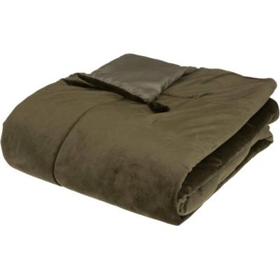 Atmosphera Sametový přehoz na postel 80x180 cm khaki boho do ložnice měkký