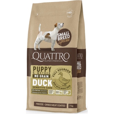 Quattro Štěňata/Matky SB bez obilovin s Kachnou 7 kg