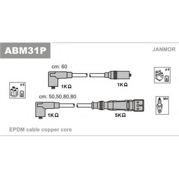 JANMOR Sada kabelů pro zapalování JNM ABM31P
