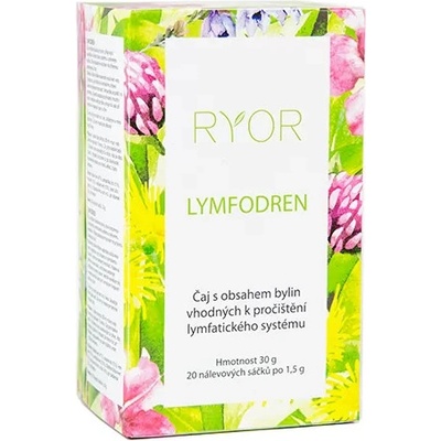 Dr.Popov RYOR Lymfodren bylinný čaj 20 x 1,5 g