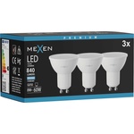 Mexen Nova 3x LED крушка GU10, 8W, Студена - 6500K, 840 lm - L108-GU10-0865-01x03 (L108-GU10-0865-01x03)