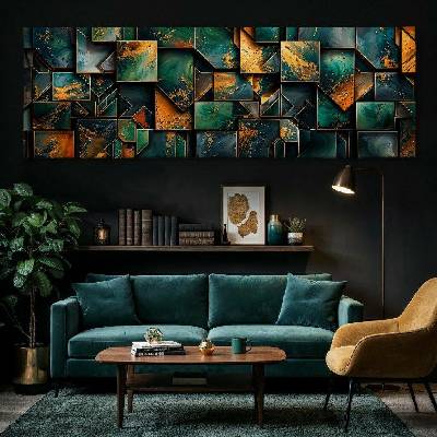 Obraz na plátně - Smaragdové proudy oceánu FeelHappy.cz Vyberte rozměr obrazu (šířka x výška): 150 x 50 cm