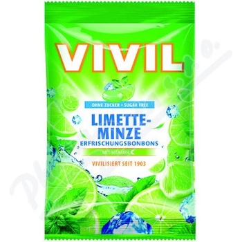 Vivil Limetka-peprmint+vitamín C bez cukru 120 g